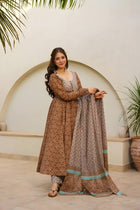 Brown Anarkali 3 PIS Suit 👗