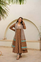 Brown Anarkali 3 PIS Suit 👗
