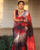 Handwork Organza Saree🍃