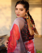 Handwork Organza Saree🍃