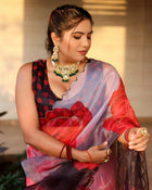 Handwork Organza Saree🍃