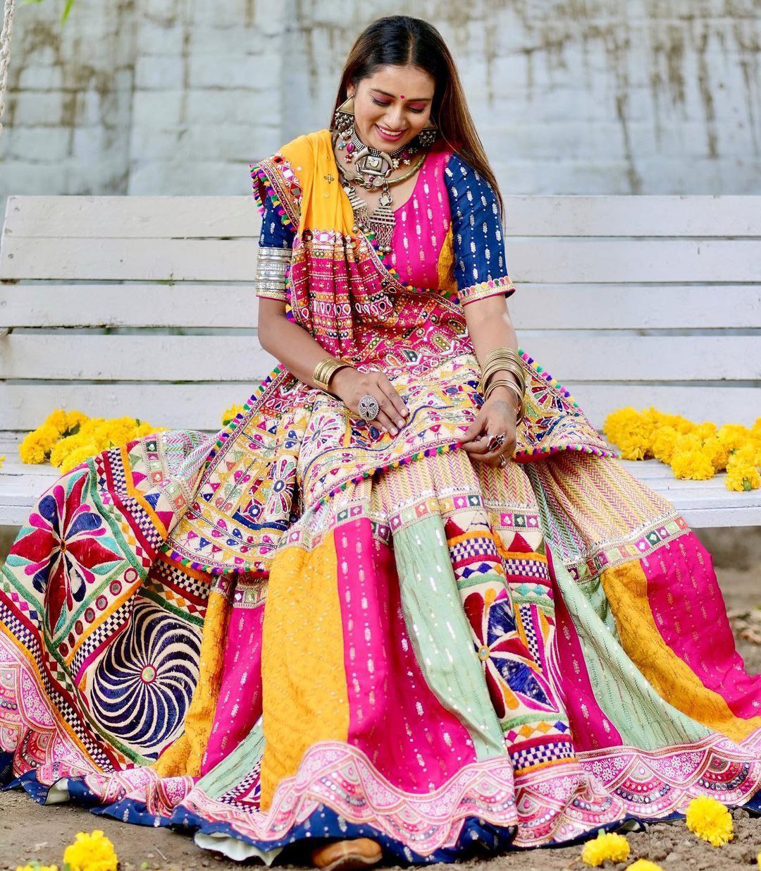 Colourful Navratri Lehenga🔥