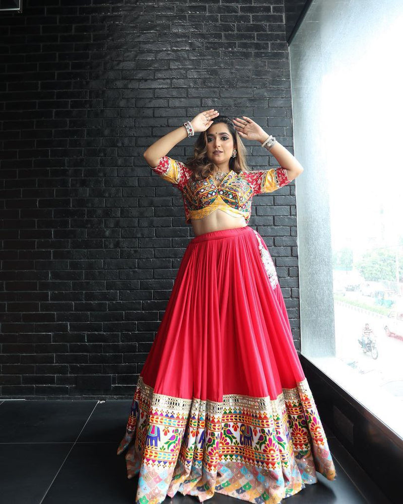 Navratri Red Lehenga Choli💃