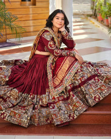 Maroon Chaniya Choli💃