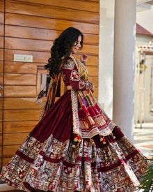 Maroon Chaniya Choli💃