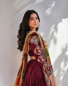 Maroon Chaniya Choli💃