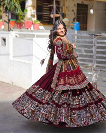 Maroon Chaniya Choli💃