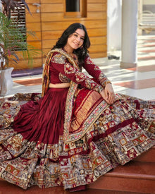 Maroon Chaniya Choli💃
