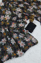 Black Flower Georgette Saree🍃