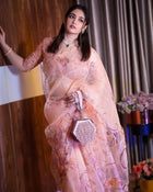 Digital handwork Organza sarees🍃