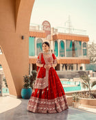 Red Party Wear Chaniya Choli