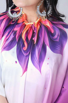 Ready To Wear Free-Hand Satin Saree👜✨