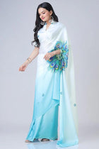 Ready To Wear Free-Hand Satin Saree👜✨