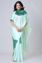 Ready To Wear Free-Hand Satin Saree👜✨