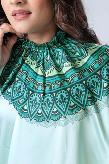 Ready To Wear Free-Hand Satin Saree👜✨