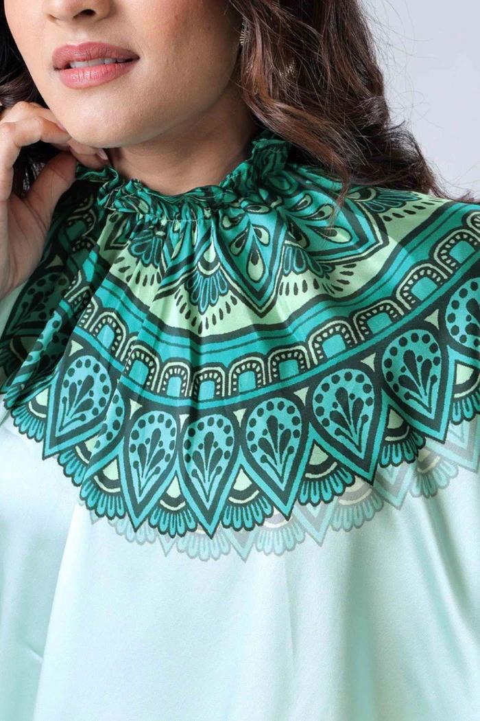 Ready To Wear Free-Hand Satin Saree👜✨