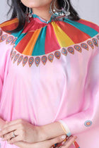 Ready To Wear Free-Hand Satin Saree👜✨