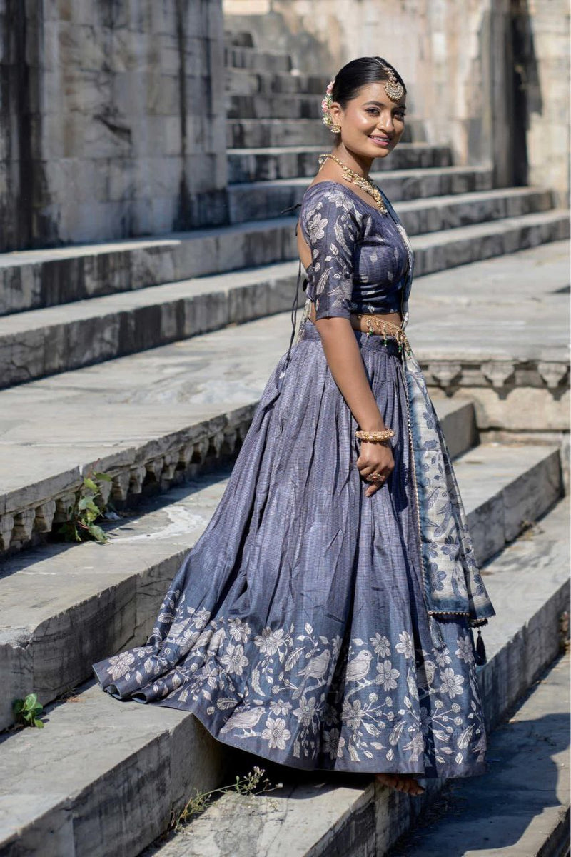 Navy Blue Chaniya Choli 💃