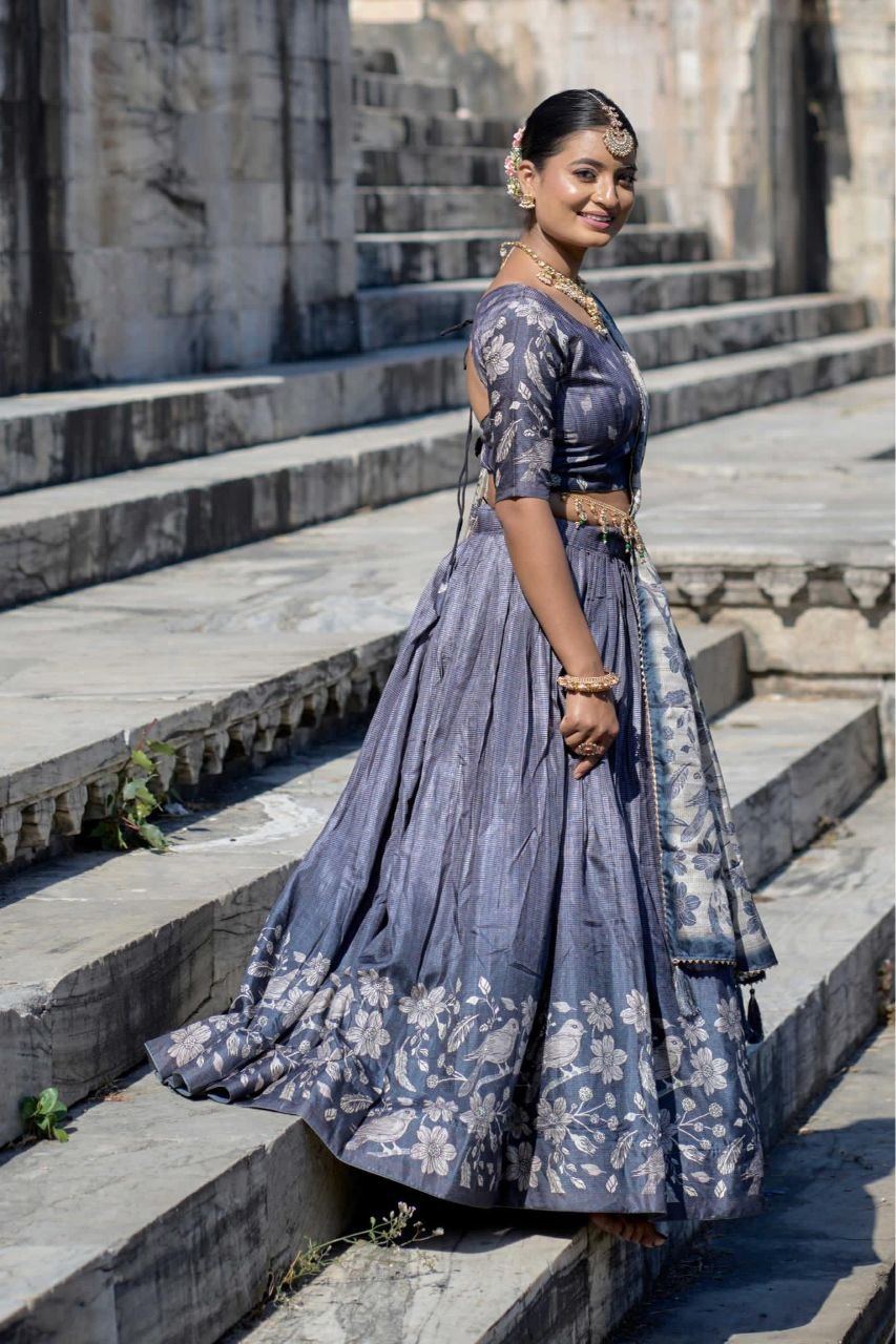 Navy Blue Chaniya Choli 💃