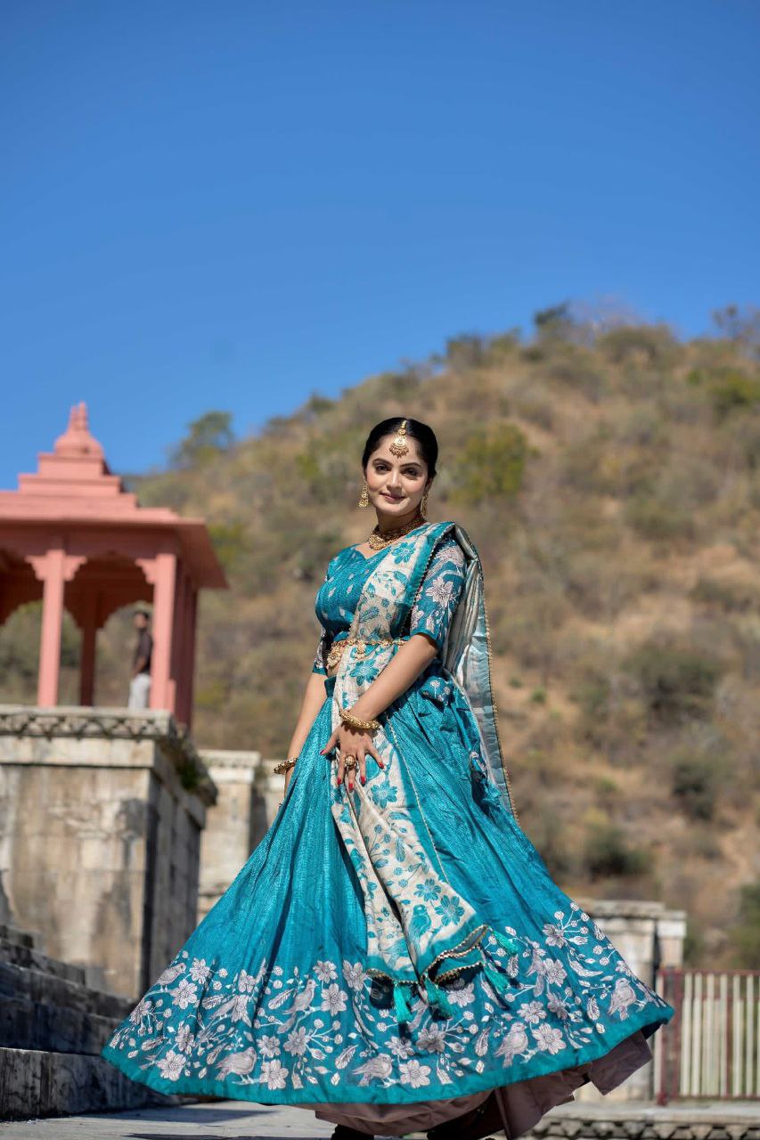 Sea Blue Chaniya Choli 💃