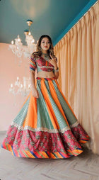 Colourfull Pure Dolla Silk Chaniya choli 💃