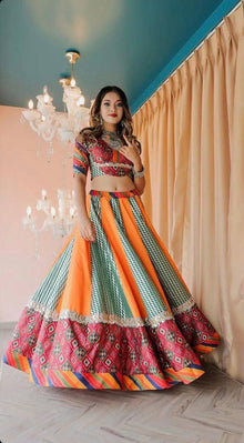 Colourfull Pure Dolla Silk Chaniya choli 💃