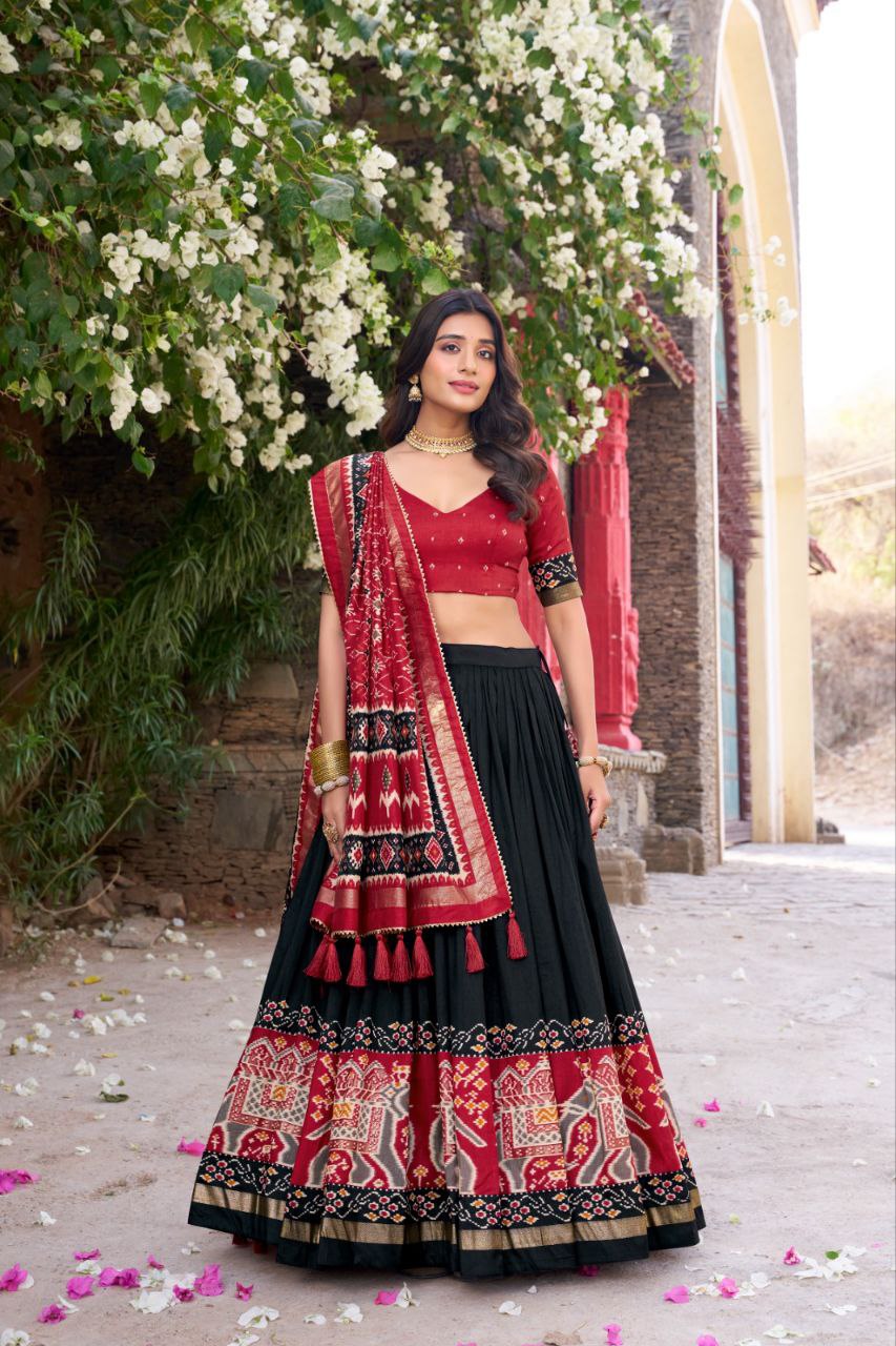 Black Dolla Silk Lehenga🔥