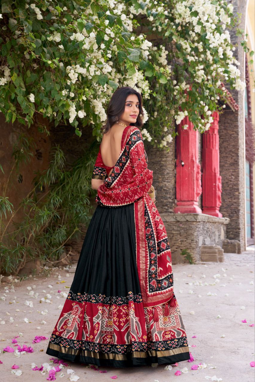 Black Dolla Silk Lehenga🔥