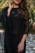 STYLISH FAUX GEORGETTE 3 PIS KURTI SET FOR WOMENS