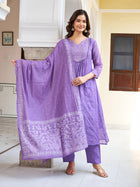 BEAUTIFUL COTTON PRINTED KURTA WITH EMBEROIDERY DESIGNING FOR WOMENS