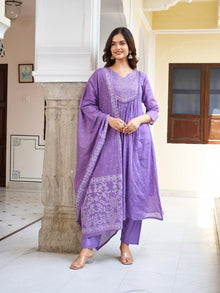 BEAUTIFUL COTTON PRINTED KURTA WITH EMBEROIDERY DESIGNING FOR WOMENS