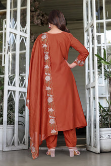 AMAZING SOFT RAYON SLUB 3 PIS SUIT WITH EMBEROIDERY DESIGN FOR WOMENS