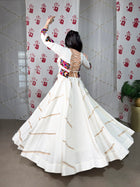 Rayon Mirror Work Lehenga Choli for Garba & Navratri – 8 Meter Flair | Fully Stitched |
