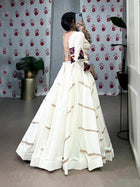 Rayon Mirror Work Lehenga Choli for Garba & Navratri – 8 Meter Flair | Fully Stitched |