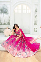 Premium Chinon Embroidered Lehenga Choli Dupatta Set for Women – 3 Piece Designer Ethnic Wear | Semi-Stitched Choli with Heavy Flair